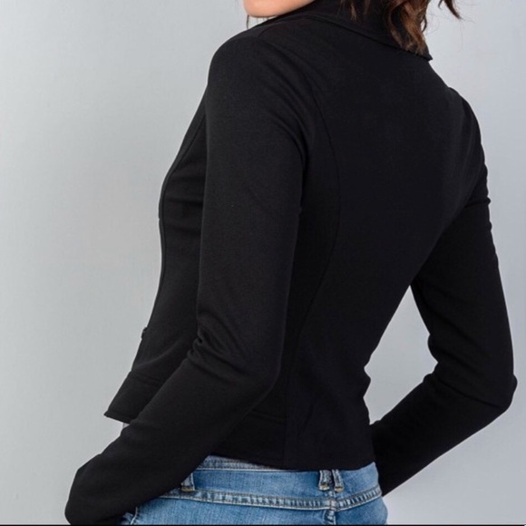 Suede Leather Black Jacket 🧥🖤 Boutique item - Picture 3 of 4